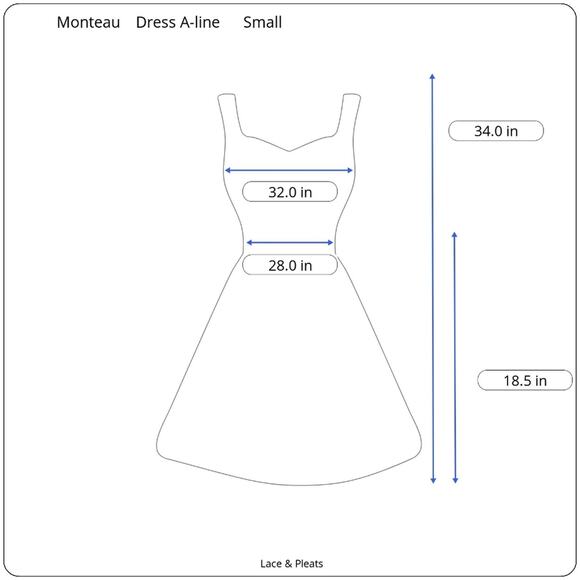 NEW * Monteau Women's Flowy Lace Mobwife Midi Dress Medium Retro Classic Black - Picture 7 of 7